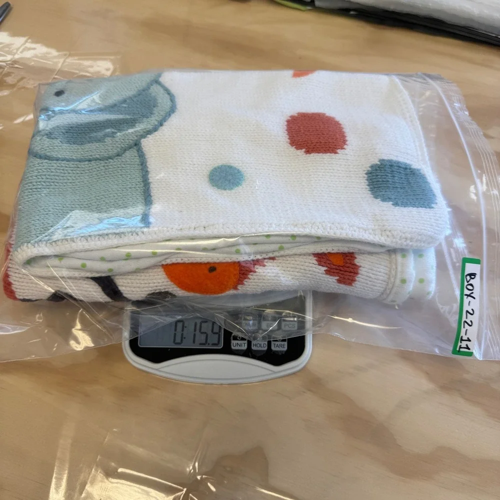 Neiman Marcus Art Walk Nursery Baby Blanket Safari‎ Animal Polka Dot Cotton OS